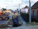 Budování kanalizace duben - květen 2015